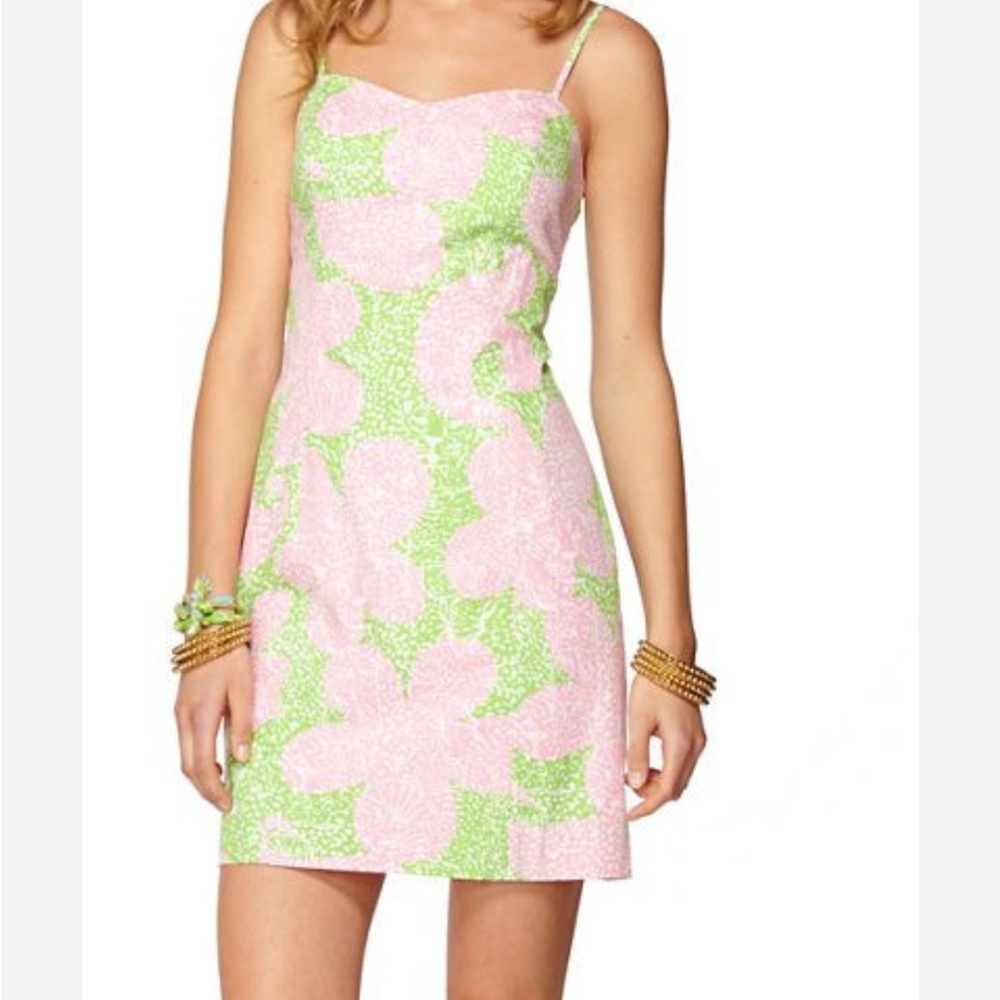 Lilly Pulitzer McCallum Dress Limeade/Cheat Ya. Size 4